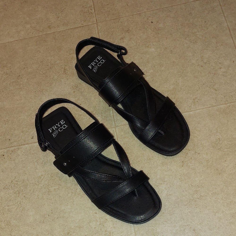 Frye & Co Black Sandals